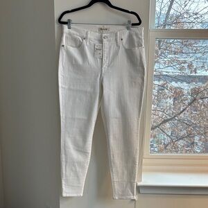 NWT Madewell White Skinny Jeans